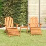 Adirondack Gartenmöbel-Set 3-teilig aus Akazienholz von vidaXL, Gartensets - Ref: Foro24-3152122, Preis: 306,99 €, Rabatt: %