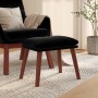 Black velvet footstool 45x29.5x35 cm by vidaXL, Ottomans - Ref: Foro24-341474, Price: 46,99 €, Discount: %