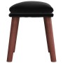 Black velvet footstool 45x29.5x35 cm by vidaXL, Ottomans - Ref: Foro24-341474, Price: 46,99 €, Discount: %