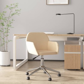 Cream fabric swivel office chair by vidaXL, Office chairs - Ref: Foro24-344725, Price: 80,04 €, Discount: %