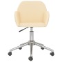 Silla de oficina giratoria tela color crema de vidaXL, Sillas de oficina - Ref: Foro24-344725, Precio: 80,04 €, Descuento: %