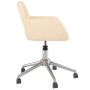 Silla de oficina giratoria tela color crema de vidaXL, Sillas de oficina - Ref: Foro24-344725, Precio: 80,04 €, Descuento: %