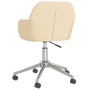 Silla de oficina giratoria tela color crema de vidaXL, Sillas de oficina - Ref: Foro24-344725, Precio: 80,04 €, Descuento: %