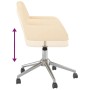 Silla de oficina giratoria tela color crema de vidaXL, Sillas de oficina - Ref: Foro24-344725, Precio: 80,04 €, Descuento: %