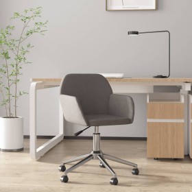 Silla de oficina giratoria tela gris oscuro de vidaXL, Sillas de oficina - Ref: Foro24-344727, Precio: 80,74 €, Descuento: %