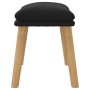 Black velvet footstool 45x29.5x35 cm by vidaXL, Ottomans - Ref: Foro24-341441, Price: 45,97 €, Discount: %