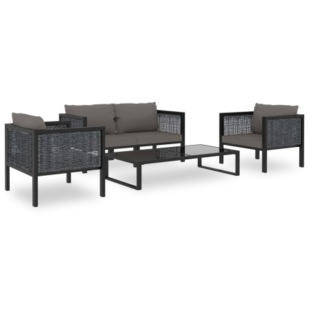 Garden furniture set, 5 pieces, with anthracite synthetic rattan cushions. by vidaXL, Garden sets - Ref: Foro24-49408, Price:...