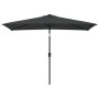 Garden umbrella with metal pole 300x200 cm anthracite gray by vidaXL, Umbrellas - Ref: Foro24-44501, Price: 64,99 €, Discount: %