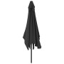 Garden umbrella with metal pole 300x200 cm anthracite gray by vidaXL, Umbrellas - Ref: Foro24-44501, Price: 64,99 €, Discount: %