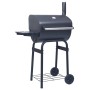 Charcoal barbecue with smoker and black lower shelf by vidaXL, Barbecues - Ref: Foro24-46649, Price: 120,99 €, Discount: %