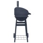 Charcoal barbecue with smoker and black lower shelf by vidaXL, Barbecues - Ref: Foro24-46649, Price: 120,99 €, Discount: %