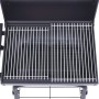 Charcoal barbecue with smoker and black lower shelf by vidaXL, Barbecues - Ref: Foro24-46649, Price: 120,99 €, Discount: %