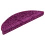 Stair tread mats 15 pcs purple 56x17x3 cm by vidaXL, Stair mats - Ref: Foro24-133897, Price: 64,25 €, Discount: %