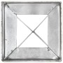 Picas de tierra 6 uds acero galvanizado plateado 10x10x76 cm de vidaXL, Puntas para anclaje en el suelo - Ref: Foro24-145420,...