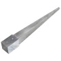 Ground spikes 2 pcs silver galvanized steel 10x10x91 cm by vidaXL, Spikes for anchoring in the ground - Ref: Foro24-145422, P...