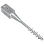 Ground spikes 2 pcs silver galvanized steel 10x10x57 cm by vidaXL, Spikes for anchoring in the ground - Ref: Foro24-145441, P...