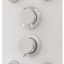 Glass shower panel 25x47.5x130 cm white by vidaXL, Jet nozzles for bathtubs and showers - Ref: Foro24-151419, Price: 187,55 €...