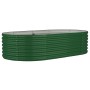 Green powder coated steel flower bed planter 152x80x36 cm by vidaXL, Pots and planters - Ref: Foro24-318913, Price: 50,94 €, ...