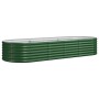 Green powder coated steel flower bed planter 224x80x36 cm by vidaXL, Pots and planters - Ref: Foro24-318918, Price: 55,97 €, ...