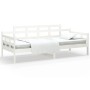 Solid white pine wood sofa bed 80x200 cm by vidaXL, Beds and slatted bases - Ref: Foro24-820333, Price: 122,99 €, Discount: %