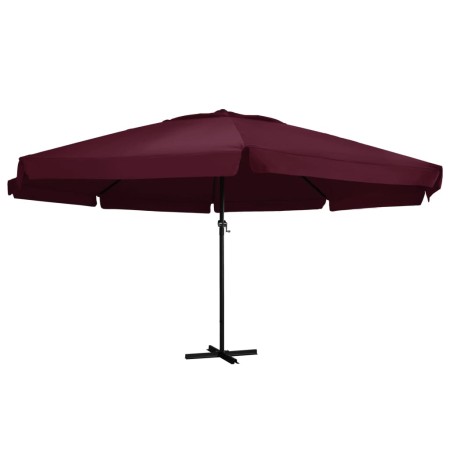 Garden umbrella with burgundy red aluminum pole 600 cm by vidaXL, Umbrellas - Ref: Foro24-47374, Price: 295,12 €, Discount: %