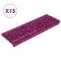 Stair tread mats 15 pcs purple 65x21x4 cm by vidaXL, Stair mats - Ref: Foro24-134580, Price: 74,33 €, Discount: %