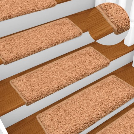 Stair tread mats 15 pcs brown 65x21x4 cm by vidaXL, Stair mats - Ref: Foro24-134579, Price: 78,64 €, Discount: %