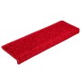 Alfombras de peldaños de escalera 15 uds rojo 65x21x4 cm de vidaXL, Alfombrillas para escalones - Ref: Foro24-134582, Precio:...