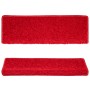 Alfombras de peldaños de escalera 15 uds rojo 65x21x4 cm de vidaXL, Alfombrillas para escalones - Ref: Foro24-134582, Precio:...