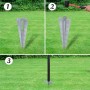 Euro Gray Steel Fence 10x0.8 m by vidaXL, fence panels - Ref: Foro24-142464, Price: 147,70 €, Discount: %