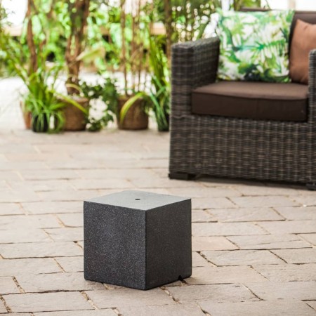 HEISSNER Cubo para fuente de terraza negro 31x31x31 cm de HEISSNER, Accesorios para estanques y fuentes - Ref: Foro24-428902,...