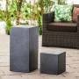 HEISSNER Cubo para fuente de terraza negro 31x31x31 cm de HEISSNER, Accesorios para estanques y fuentes - Ref: Foro24-428902,...