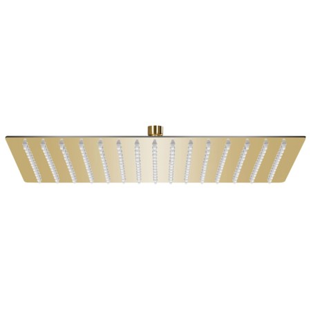 Cabezal ducha efecto lluvia acero inox cuadrado dorado 40x30cm de vidaXL, Cabezales de ducha - Ref: Foro24-147714, Precio: 47...