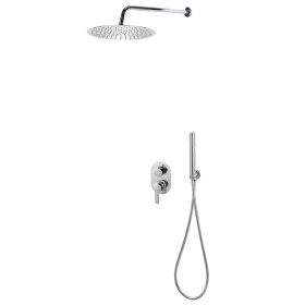 Silver 201 stainless steel shower system by vidaXL, Jet nozzles for bathtubs and showers - Ref: Foro24-147723, Price: 136,40 ...