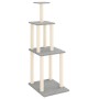 Cat scratching post with light gray sisal posts 149 cm by vidaXL, Cat furniture - Ref: Foro24-171742, Price: 43,98 €, Discoun...