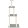 Cat scratching post with light gray sisal posts 149 cm by vidaXL, Cat furniture - Ref: Foro24-171742, Price: 43,98 €, Discoun...