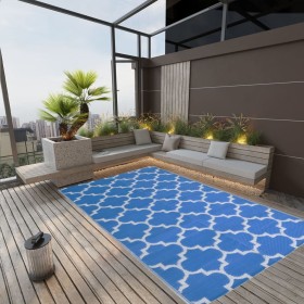 Blue PP outdoor rug 190x290 cm by vidaXL, Outdoor protectors - Ref: Foro24-317001, Price: 52,88 €, Discount: %