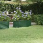 Green powder coated steel flower bed planter 114x40x36 cm by vidaXL, Pots and planters - Ref: Foro24-318863, Price: 40,20 €, ...