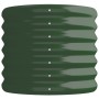 Green powder coated steel flower bed planter 114x40x36 cm by vidaXL, Pots and planters - Ref: Foro24-318863, Price: 40,20 €, ...