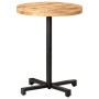 Mesa de bistró redonda madera de mango rugosa Ø60x75 cm de vidaXL, Mesas de cocina y de comedor - Ref: Foro24-320265, Precio:...