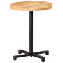 Mesa de bistró redonda madera de mango rugosa Ø60x75 cm de vidaXL, Mesas de cocina y de comedor - Ref: Foro24-320265, Precio:...