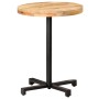 Mesa de bistró redonda madera de mango rugosa Ø60x75 cm de vidaXL, Mesas de cocina y de comedor - Ref: Foro24-320265, Precio:...