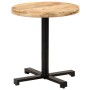 Round bistro table rough mango wood Ø70x75 cm by vidaXL, Kitchen and dining tables - Ref: Foro24-320267, Price: 157,84 €, Dis...