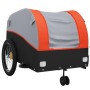 Schwarz-orangefarbener Fahrradanhänger aus Eisen, 45 kg von vidaXL, Fahrradanhänger - Ref: Foro24-94145, Preis: 84,24 €, Raba...