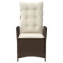 Garden recliners with brown cushions 2 pcs PE rattan by vidaXL, Garden chairs - Ref: Foro24-365266, Price: 261,34 €, Discount: %