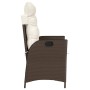 Garden recliners with brown cushions 2 pcs PE rattan by vidaXL, Garden chairs - Ref: Foro24-365266, Price: 261,34 €, Discount: %