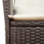 Garden recliners with brown cushions 2 pcs PE rattan by vidaXL, Garden chairs - Ref: Foro24-365266, Price: 261,34 €, Discount: %