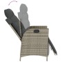 3-piece garden dining set with gray synthetic rattan cushions by vidaXL, Garden sets - Ref: Foro24-3213326, Price: 360,94 €, ...