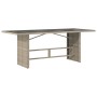 Set comedor de jardín 9 pzas cojines ratán sintético gris claro de vidaXL, Conjuntos de jardín - Ref: Foro24-3213131, Precio:...