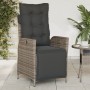 Garden recliners with footrest 2 pcs gray PE rattan by vidaXL, Garden chairs - Ref: Foro24-365291, Price: 266,90 €, Discount: %